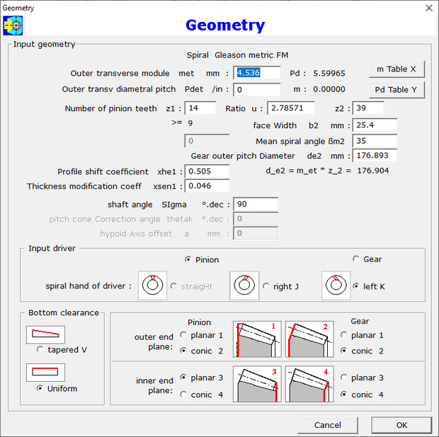 Geometry Dialog