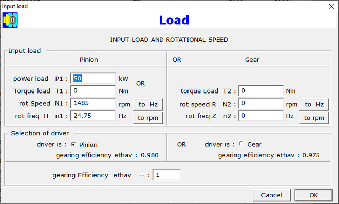 Load Input Dialog