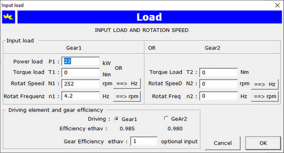 Load Input Dialog