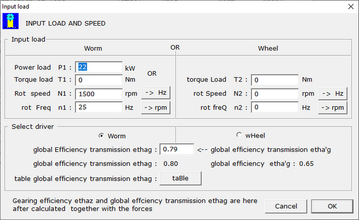 Load Input Dialog